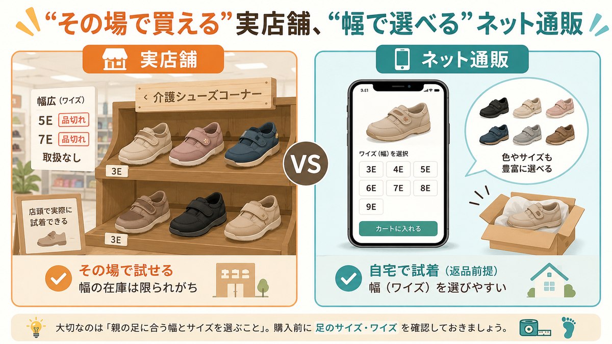 実店舗とネット通販の比較
