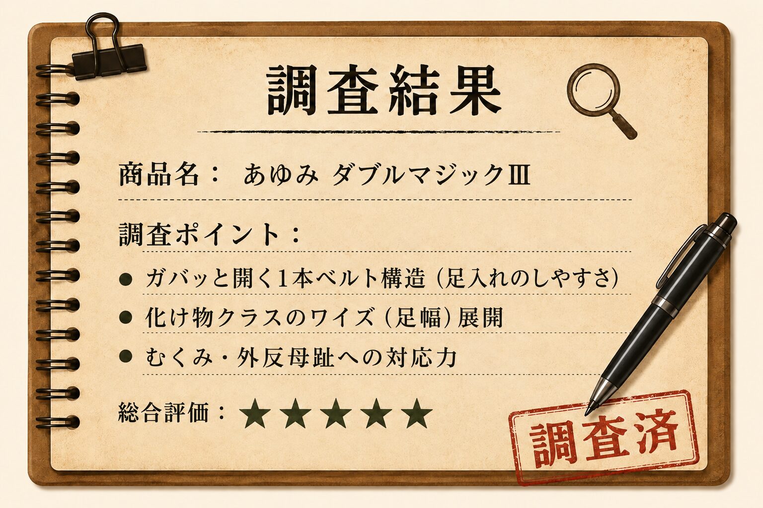 あゆみ ダブルマジックⅢ 鑑定結果カード