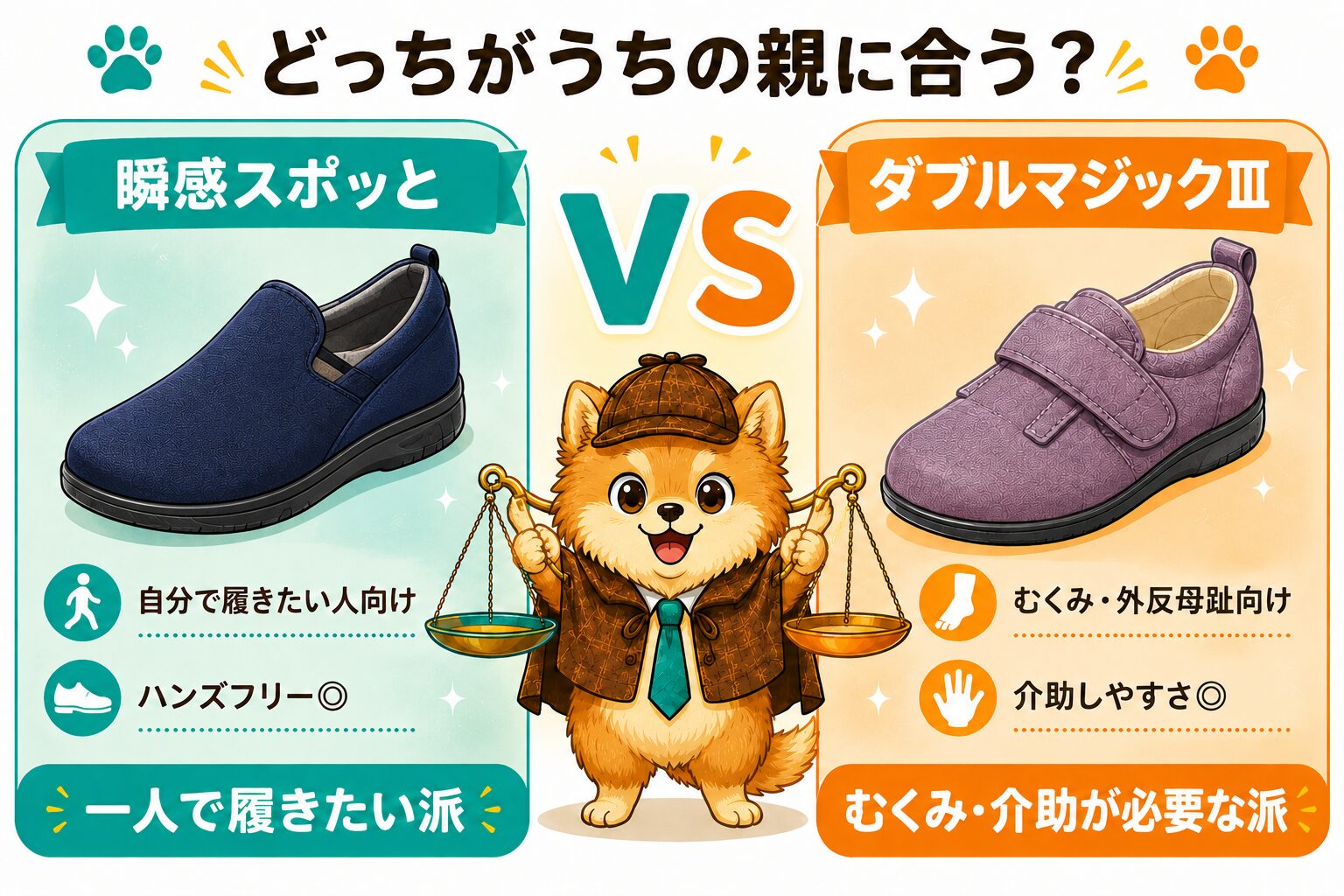 どっちがうちの親に合う？瞬感スポッとvsダブルマジックⅢ比較