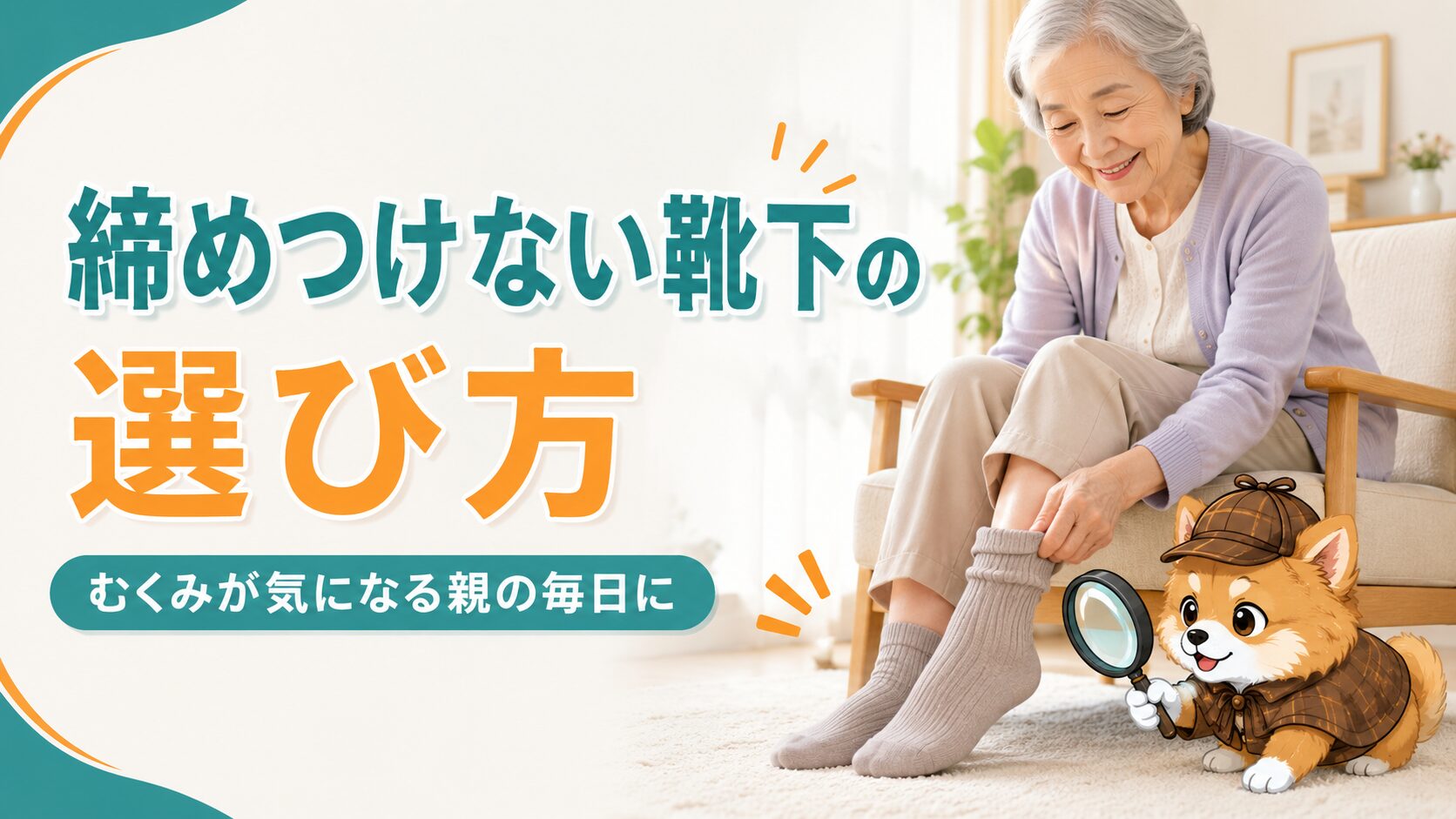 締めつけない靴下の選び方｜むくみが気になる親の毎日に