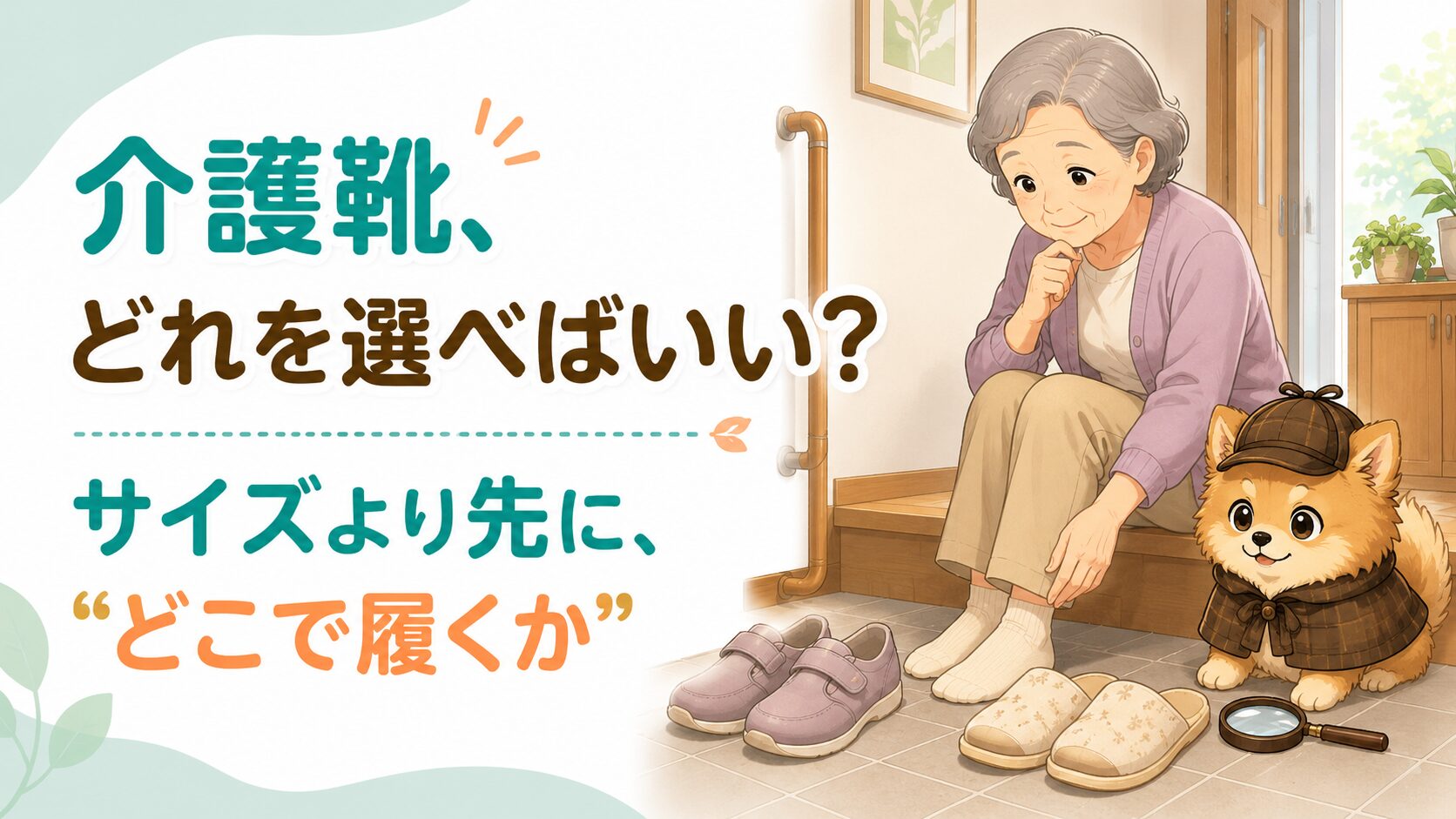 介護靴の選び方｜サイズより先にどこで履くか