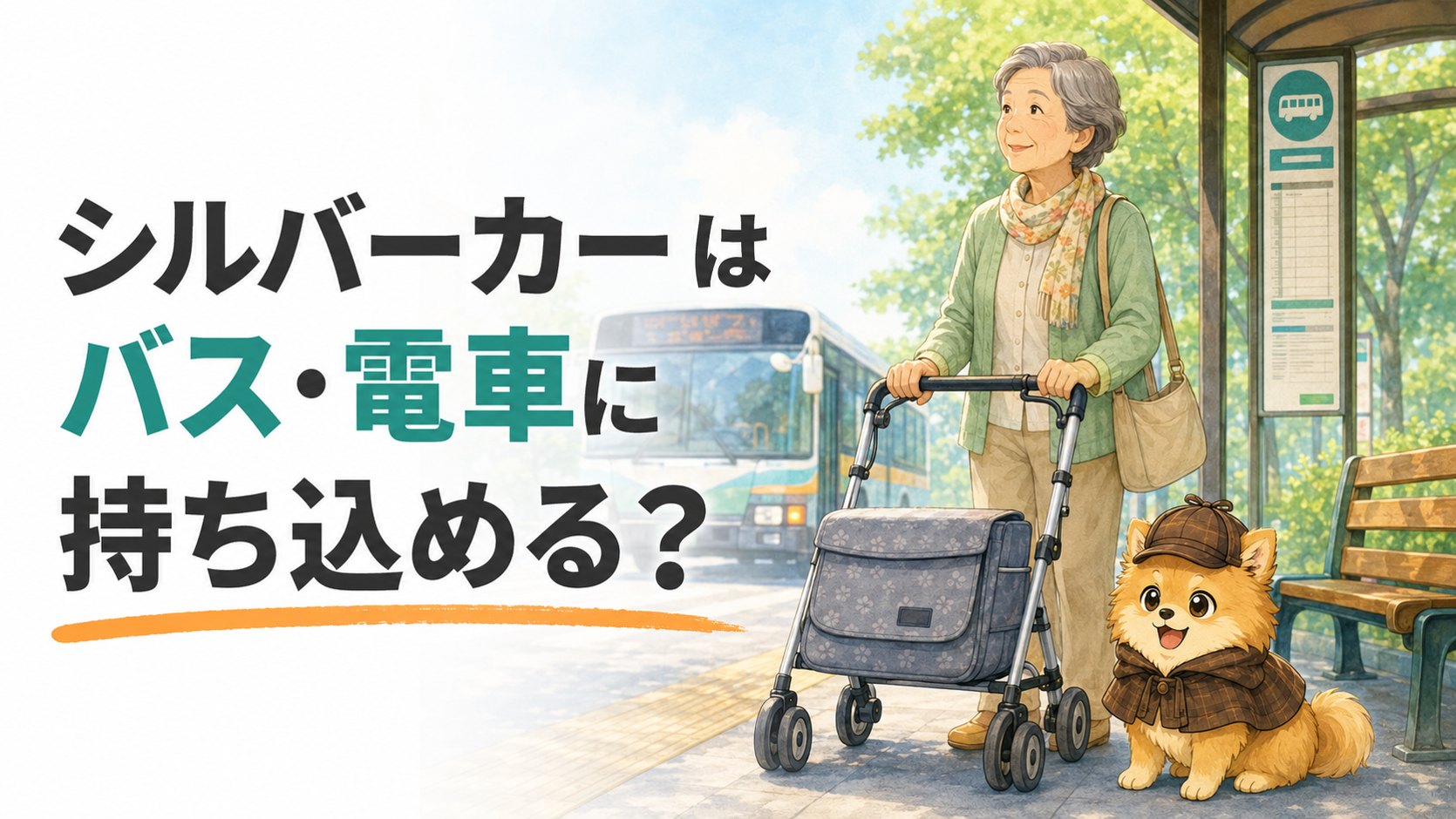 シルバーカーはバス・電車に持ち込める？のアイキャッチ