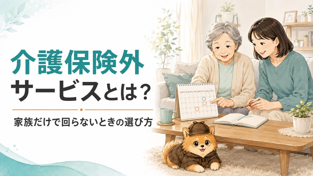 介護保険外サービスとは?家族だけで回らないときの選び方